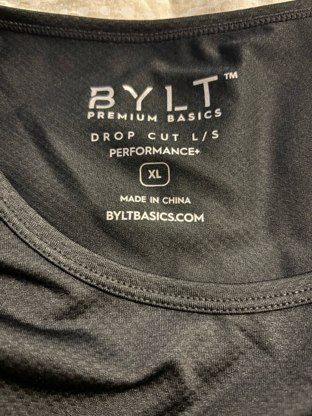 NWT BYLT Men's Lightweight Performance+ Drop-Cut Long Sleeve Shirt Size XL - Picture 3 of 8